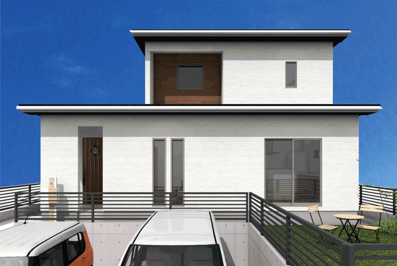 大津町引水  ●今は二階建て将来は平屋建売モデル（大津町引水）#回遊性のあるキッチン